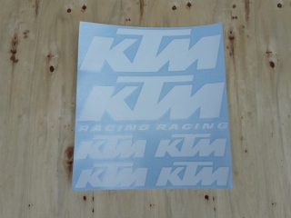 Samolepky - KTM (bílá)